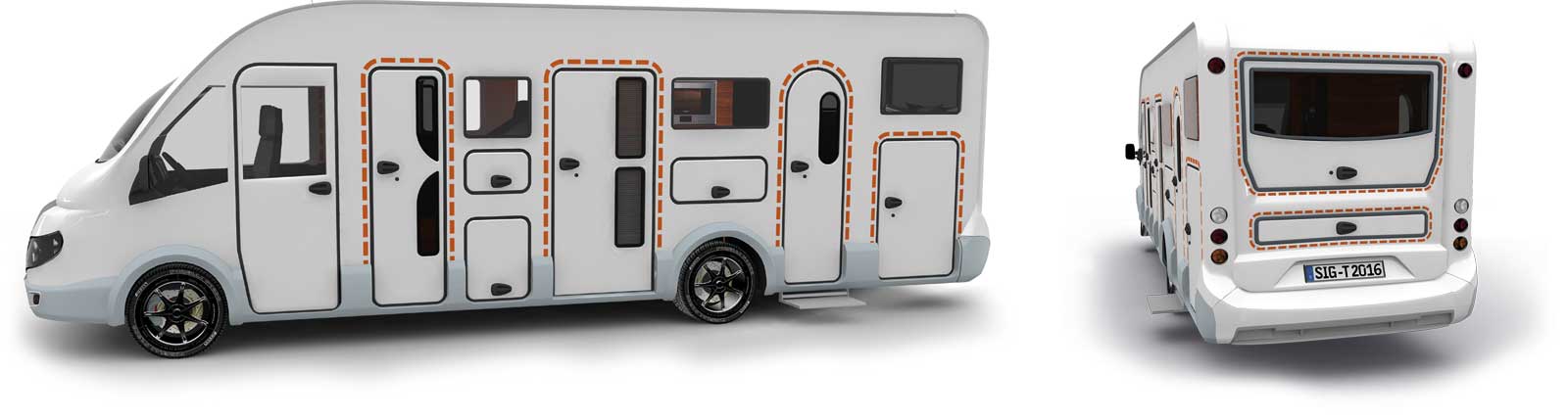 Satisfied tegos customers with Tabbert caravans and RVs